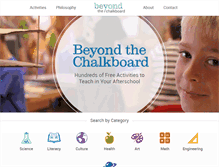Tablet Screenshot of beyondthechalkboard.com